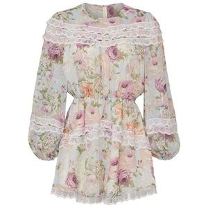 Elliatt Rose Lace Romper